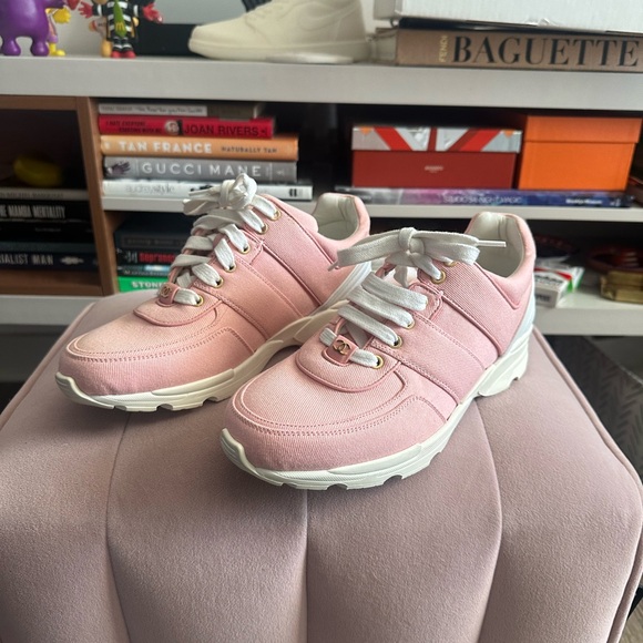 CHANEL Pink Trainers - New - Authentic - Picture 1 of 8